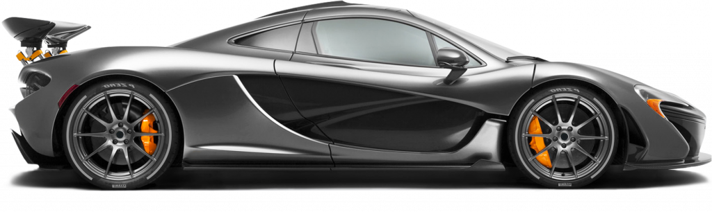 McLaren 600LT vu de profil noir